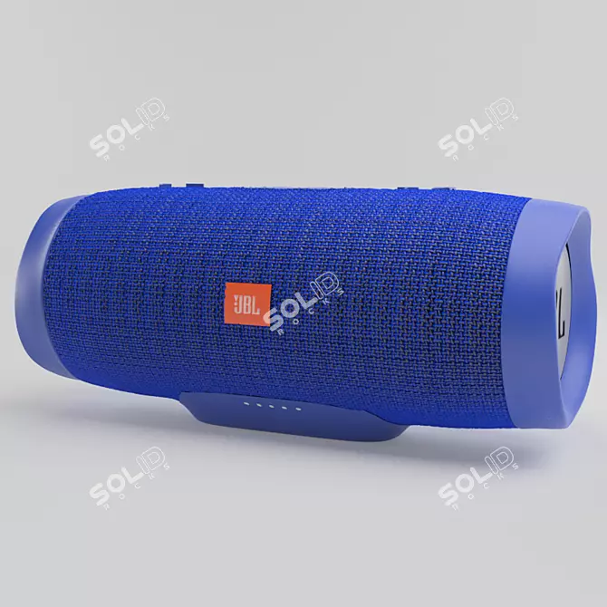 Portable JBL Charge 3 Speaker 3D model image 1