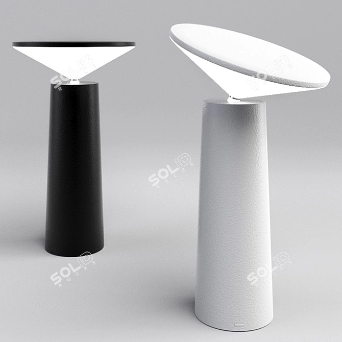 Grok Cocktail: Rechargeable LED Table Lamp 3D model image 1