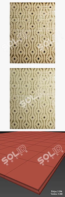 Fayette Rugs: Stylish and Versatile 3D model image 3