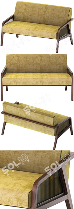 Modern, Compact i4 Mariani Sofa 3D model image 2