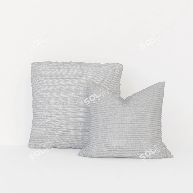LMM Fine Lines Cushion Set 3D model image 2