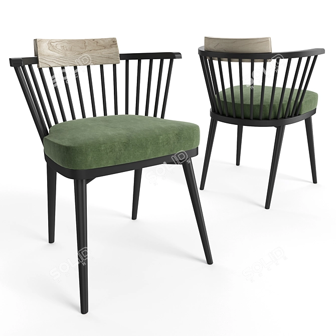 Modern Jonas Armchair 3D model image 1