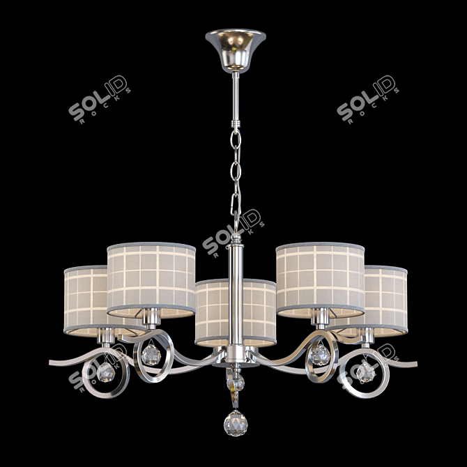 Freya Bertrand Chandelier Lighting 3D model image 1