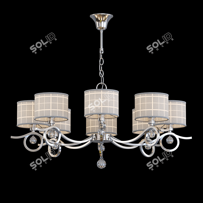 Freya Bertrand Chandelier - Elegant Lighting Fixture 3D model image 1