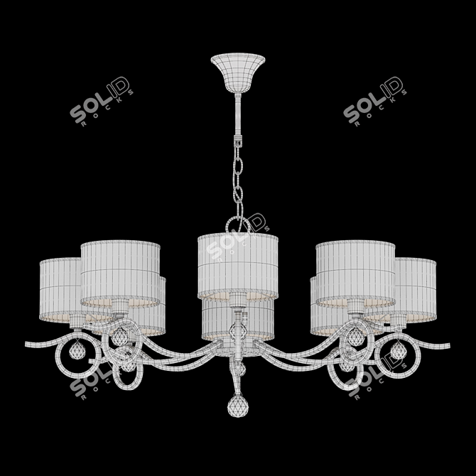 Freya Bertrand Chandelier - Elegant Lighting Fixture 3D model image 2