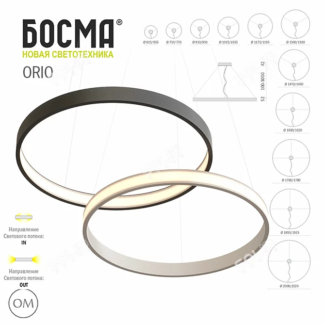 BOSMA ORIO LED Pendant Lights 3D model image 1