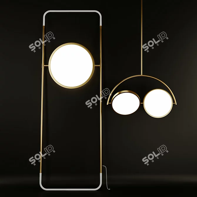 Bolia Light Set: Modern and Versatile Design 3D model image 1