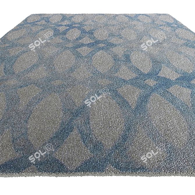 Rainier Dye Wool Rug 3D model image 2