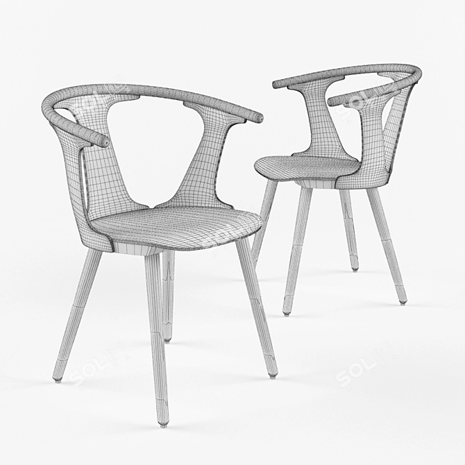 Modern Loft Style Chair 3D model image 2