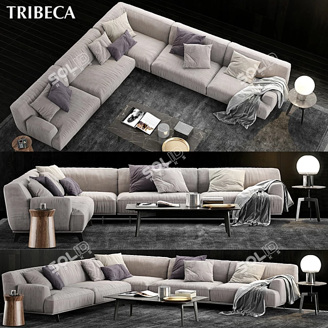 Elegant Poliform Tribeca Collection 3D model image 1