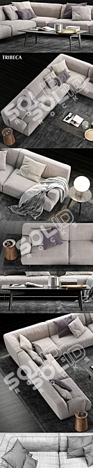 Elegant Poliform Tribeca Collection 3D model image 3