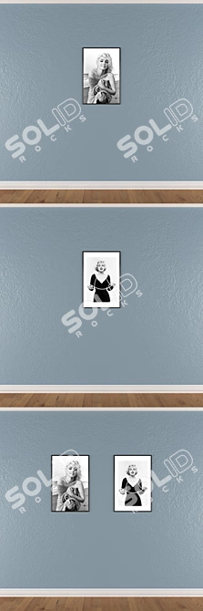 Elegant Wall Art Set No. 523 3D model image 3