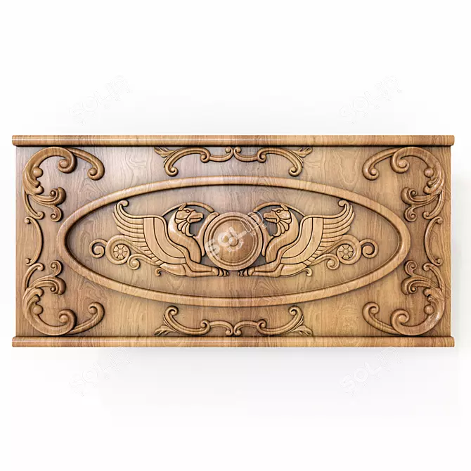 Chic CNC Decorative Molding 3D model image 1