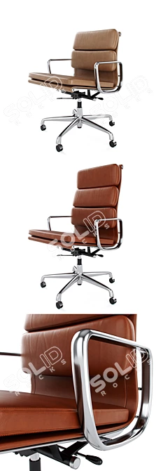 Vitra Soft Pad Chairs - Modern Elegance 3D model image 2