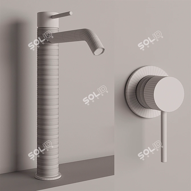 Gessi 316 Trame: Elegant Bathroom Designs 3D model image 3