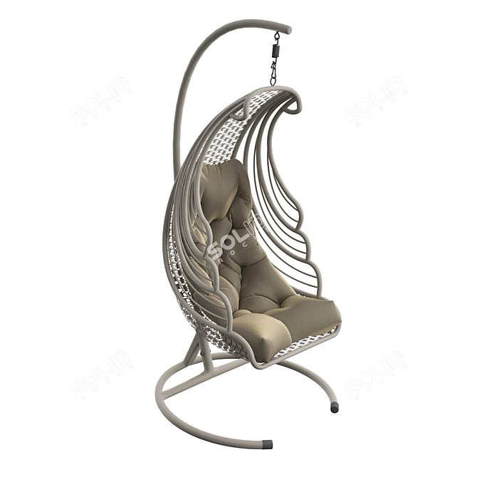 Elevate your relaxation: Suspended Chair 3D model image 1