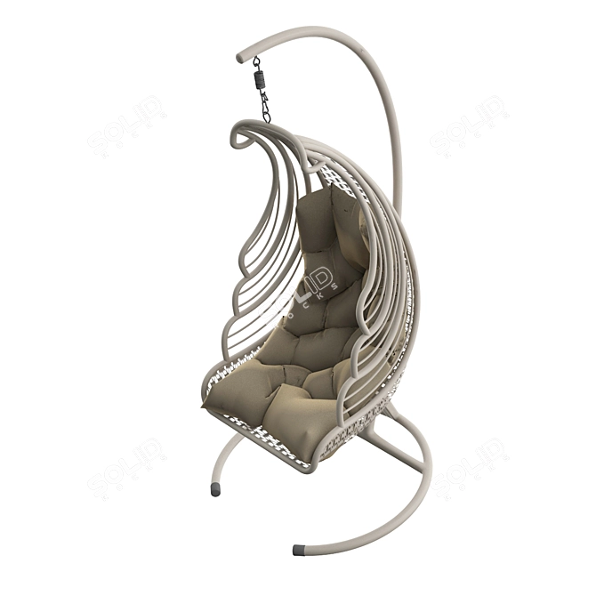 Elevate your relaxation: Suspended Chair 3D model image 2