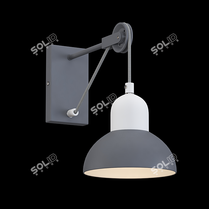 Elegant Freya Luisa Wall Sconce 3D model image 1