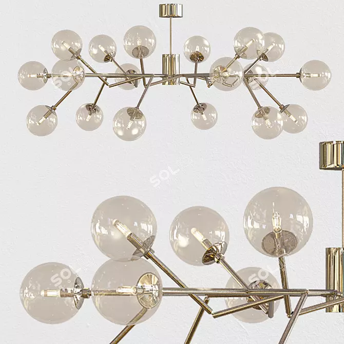 Dallas Chandelier: Elegant Illumination 3D model image 1