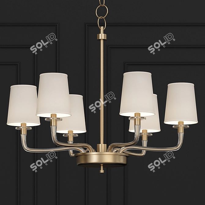 Elegant RL5245 Chandelier 3D model image 1