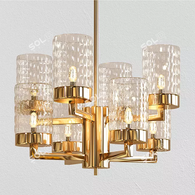 Quarzo Italamp Chandelier: Elegant Lighting for Every Space 3D model image 1