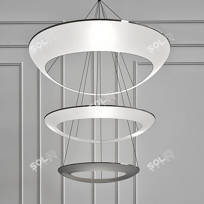 Elegant Diadema Chandelier by Minitallux 3D model image 1