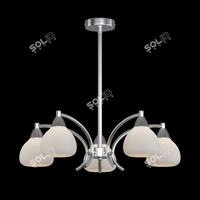 Freya Cindy Modern Chrome Chandelier 3D model image 1