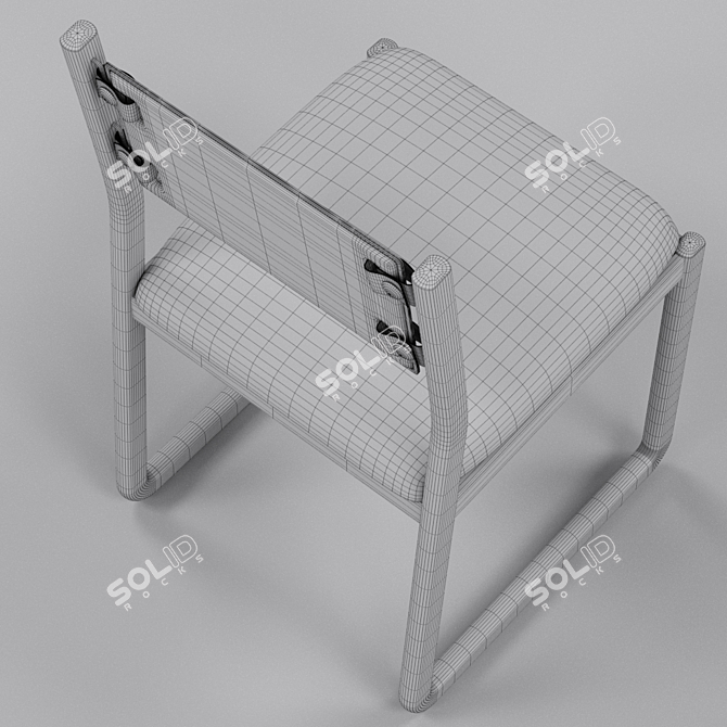 Birkin Bronze Dining Chair: Elegance Redefined 3D model image 3