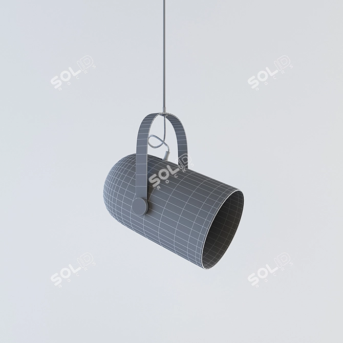 Elegant Set of 3 Droplights 3D model image 2