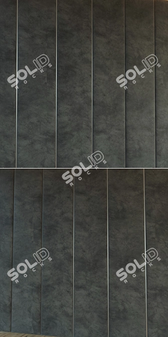 Metallic Molding Soft Wall Panel 3D model image 2