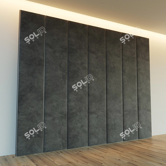 Metallic Molding Soft Wall Panel 3D model image 3