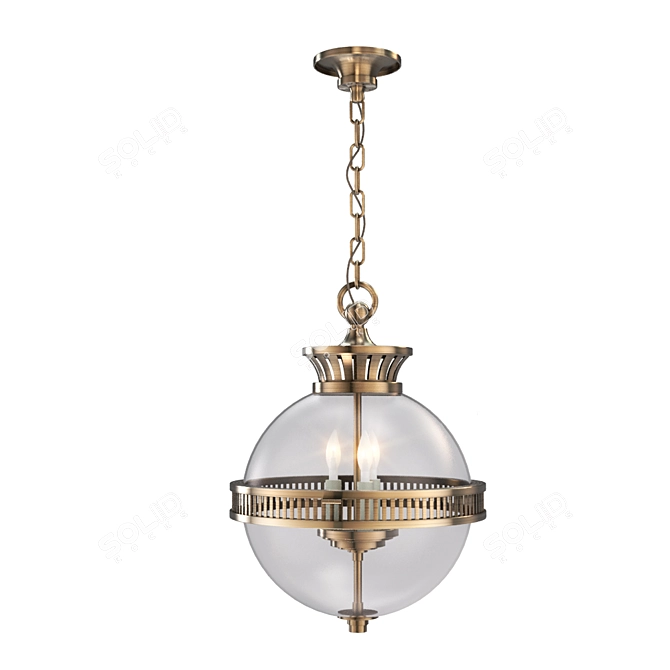 EF Chapman Alderly Pendant Light 3D model image 1