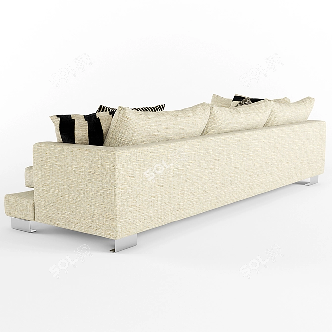 Lux Modern Corner Sofa by Lexus 3D model image 2