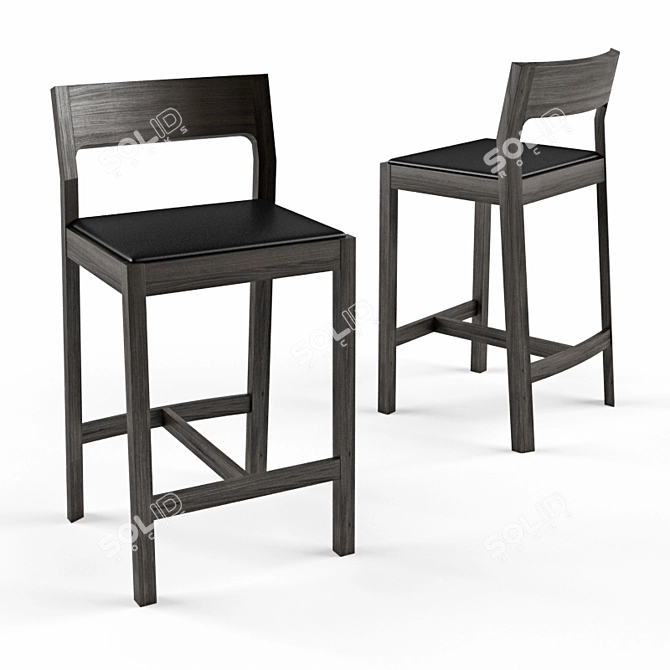 Minimalist Profile Stool by Matthew Hilton 3D model image 1