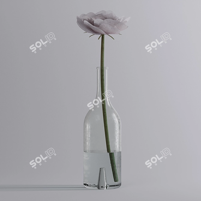 Blooming Grace Vase 3D model image 1