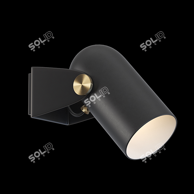 Sleek Bullet Lamp: Modern Design 3D model image 1