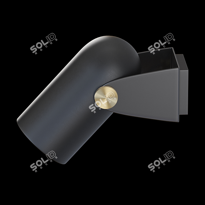 Sleek Bullet Lamp: Modern Design 3D model image 2