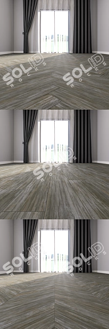 Versatile Parquet Flooring Set 3D model image 3