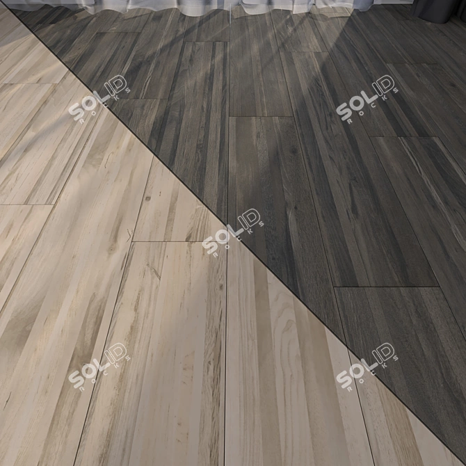 Premium Parquet Floor Set 3D model image 1