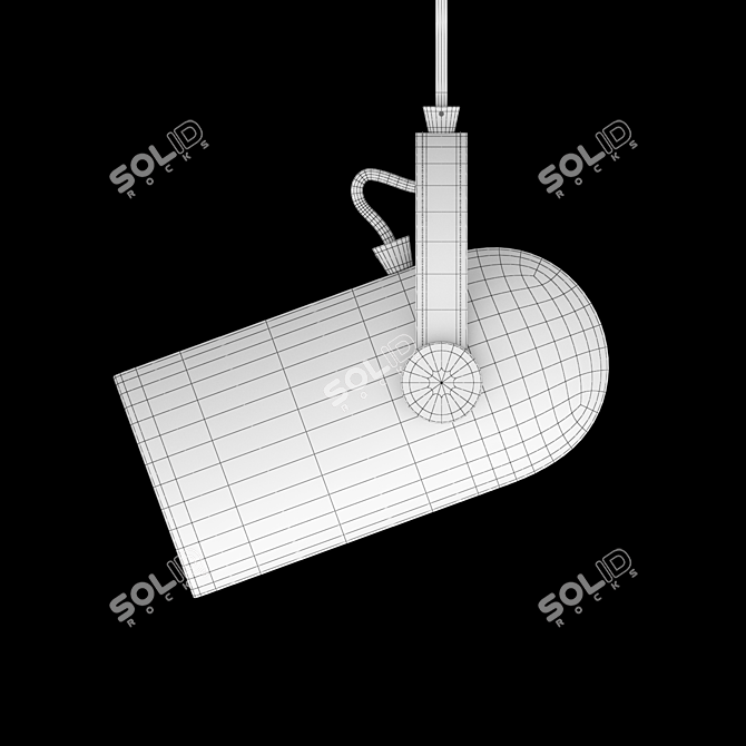 Modern Bullet Suspension Lamp 3D model image 3