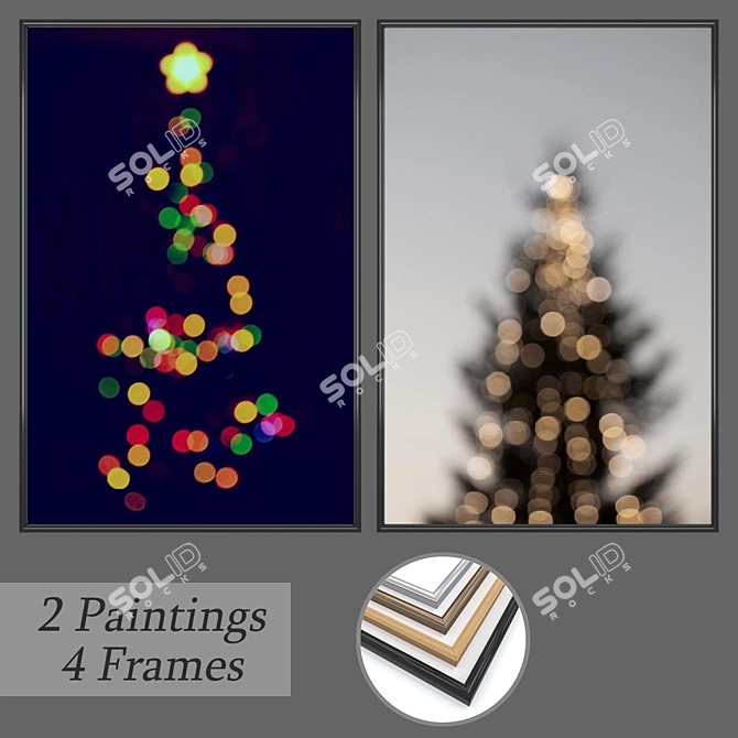 Versatile Set of Wall Paintings 3D model image 1