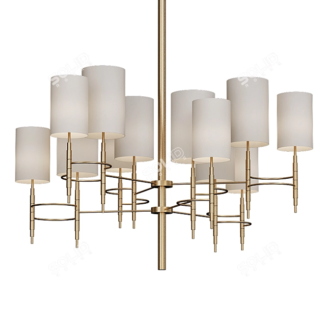 Elegant Cologne Frato Chandelier 3D model image 1