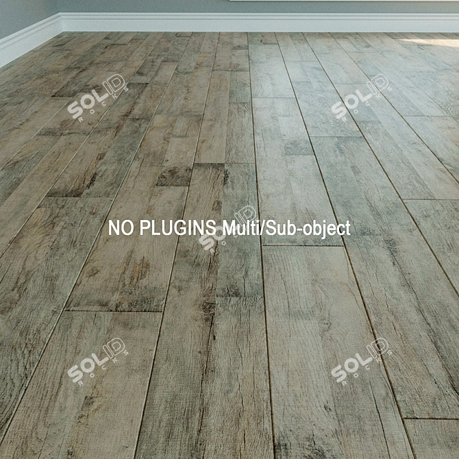 WINEO Laminate Flooring: Natural Wood Parquet 3D model image 1