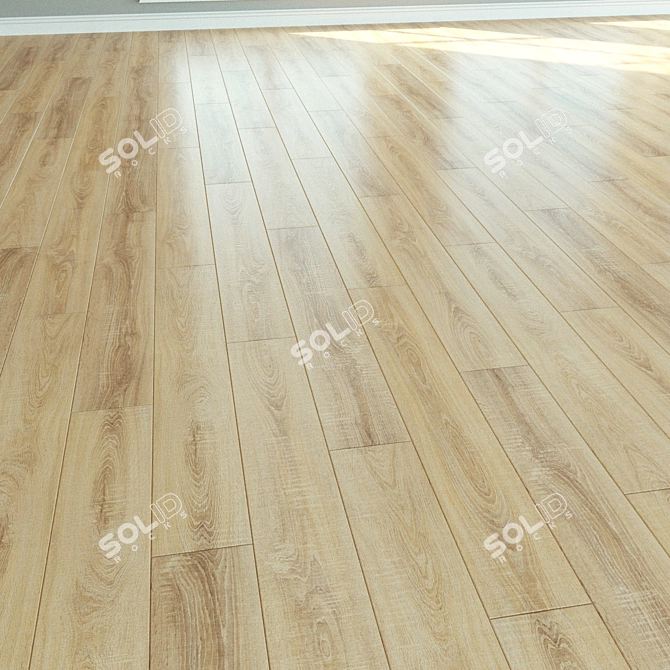 Natural Wood Laminate Flooring 3D model image 2