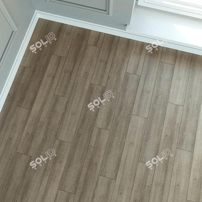 Natural Wood Parquet Laminate 3D model image 2