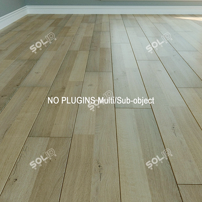 WINEO Laminate: Natural Wood Parquet 3D model image 1