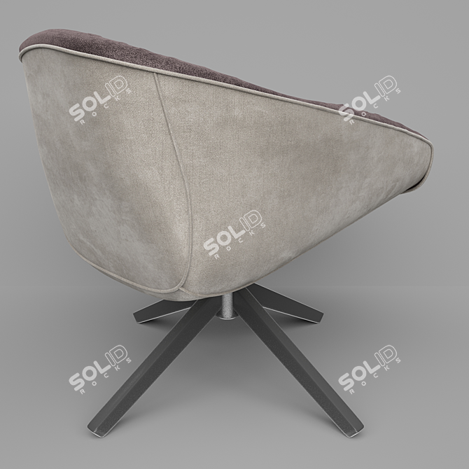 Tabano Swivel Chair: Comfort & Style 3D model image 2