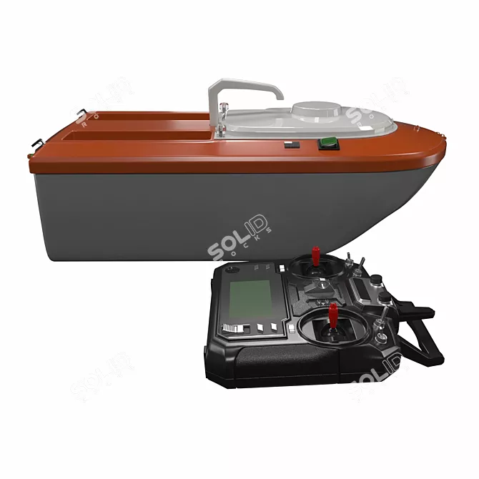 Remote Control Fishing Boat: FlySky 3D model image 2