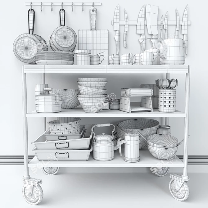 Ultimate Kitchen Essentials Set 3D model image 2