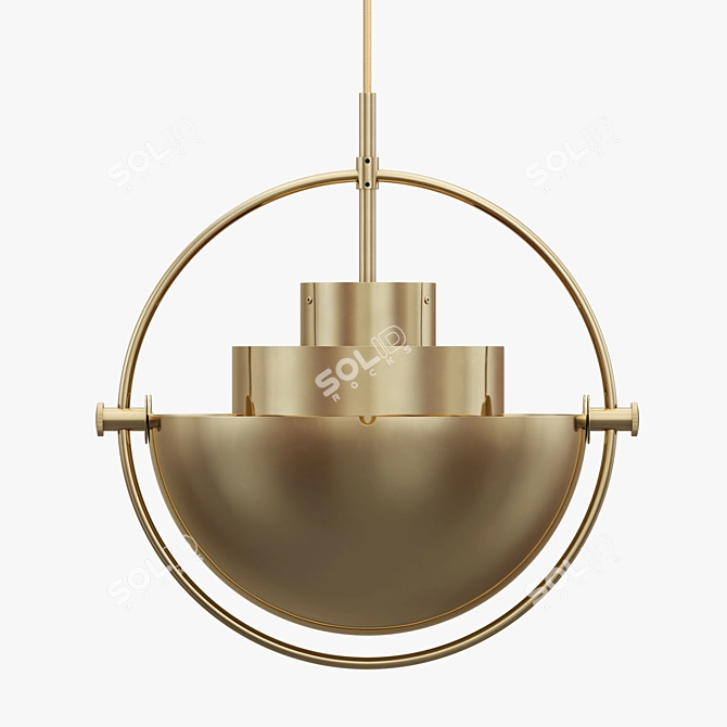 GUBI Multi-Lite Pendant: Timeless Elegance 3D model image 1